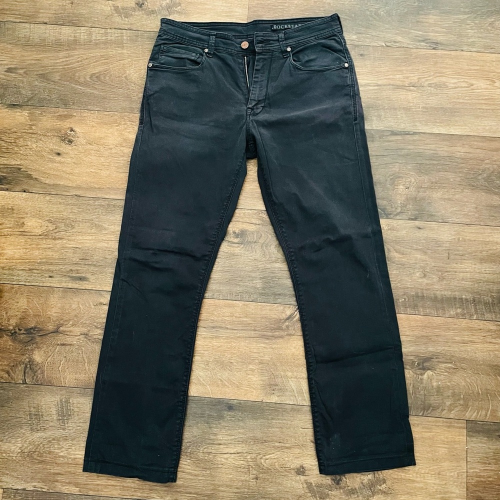 Rockstar Denim faded black jeans size 31W 28L